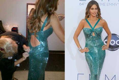 FOTOS: Sofía Vergara sufrió bochornoso incidente en los Premios Emmy