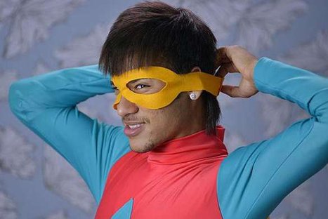 FOTOS: Neymar se disfraza de tortuga ninja, vaca y hasta de mariposa para campaña