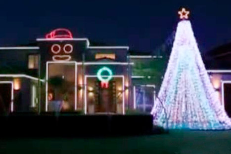 Luces de Navidad bailan al ritmo del Gangnam Style