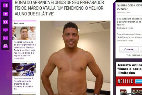 FOTOS: Mira la transformación de Ronaldo tras intenso plan de adelgazamiento