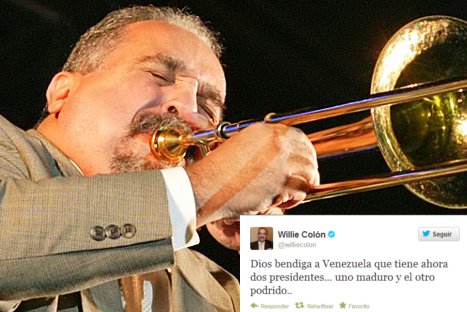 Willie Colón generó polémica en Twitter por broma sobre Hugo Chávez