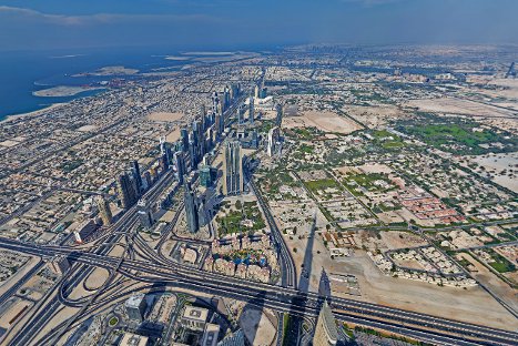 Esta es la primera foto panorámica y en alta resolución desde el edificio más alto del mundo