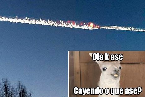 El meteorito caído en Rusia también tiene sus memes - Fotos El meteorito caído en Rusia también tiene sus memes - Fotos