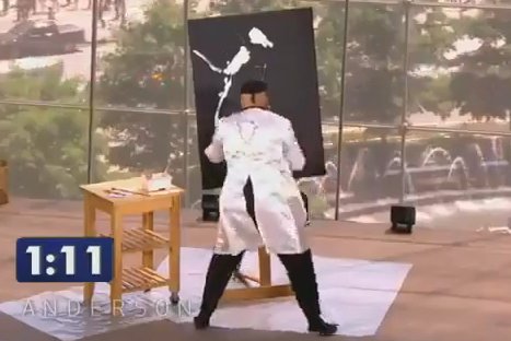 Artista sorprende al realizar impresionante obra en 90 segundos – VIDEO