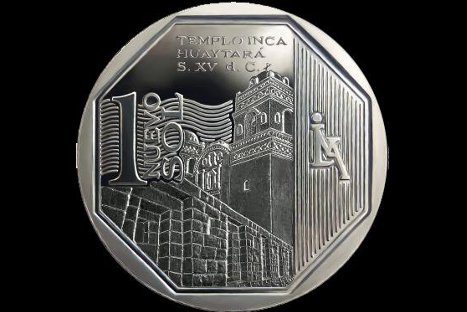 Presentan nuevo diseño de moneda de un sol alusivo al templo inca Huaytará