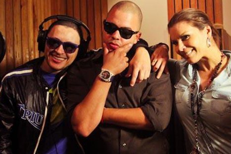 Olga Tañón y Elvis Crespo juntos por primera vez