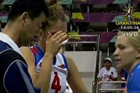 Jugadora serbia recibió fuerte pelotazo en el rostro en encuentro ante Perú – VIDEO