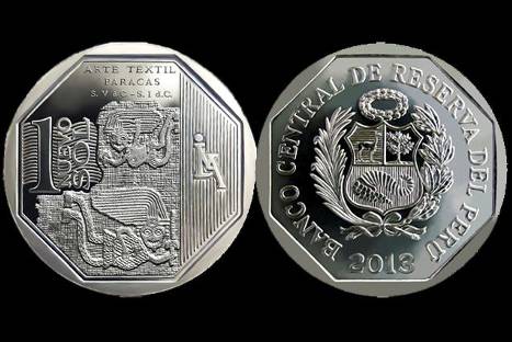 Lanzan nueva moneda de S/. 1 en homenaje al Arte Textil Paracas