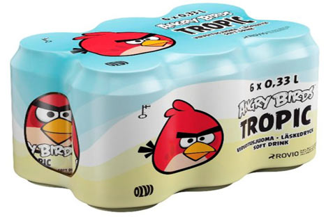 Bebida de 'Angry Birds' desplaza a Coca Cola y Pepsi