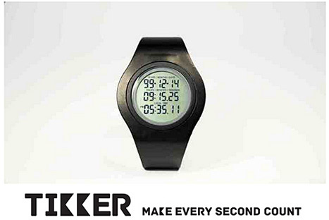 'Tikker' el reloj que señala el día y hora de su muerte