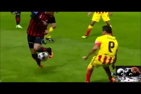 Mira la increíble jugada que hizo Robinho ante el Barcelona - VIDEO