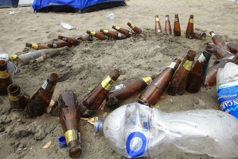 Así quedaron las playas luego de año nuevo - FOTOS