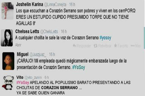 Lanzan comentarios racistas contra grupo 'Corazón Serrano' Lanzan comentarios racistas contra grupo 'Corazón Serrano'
