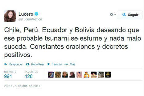 Cantante Lucero afirma que Bolivia 'tiene mar'
