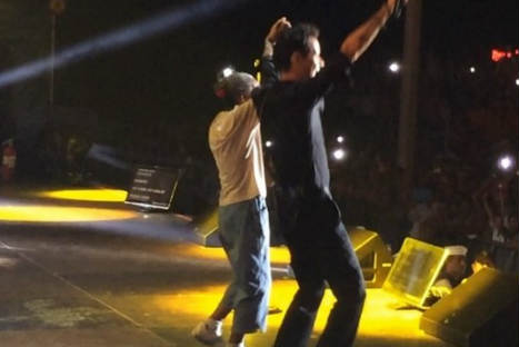 Una anciana se robó el show de Marc Anthony bailando 'Vivir mi vida' -VIDEO