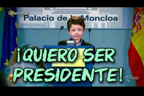 ¡Divertido! Hacen creer a niños que son el presidente de España – VIDEO