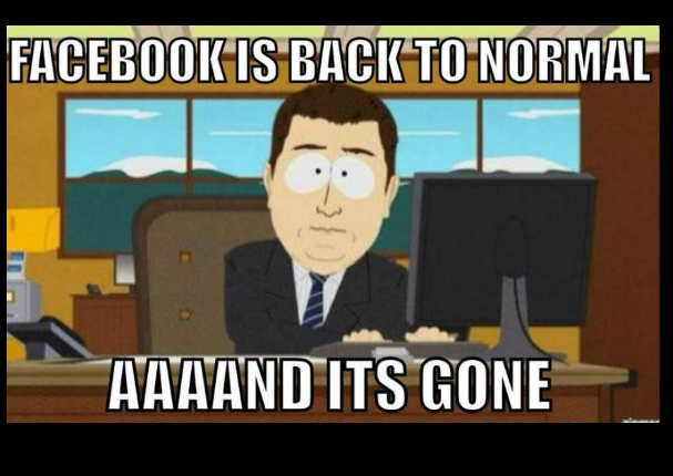 Facebook cayó y divertidos 'memes' circularon en internet