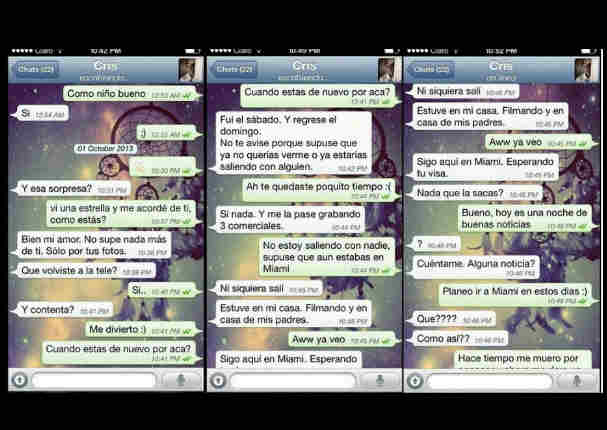 Se filtraron supuestas conversaciones entre Milett Figueroa y Christian Meier (FOTOS)