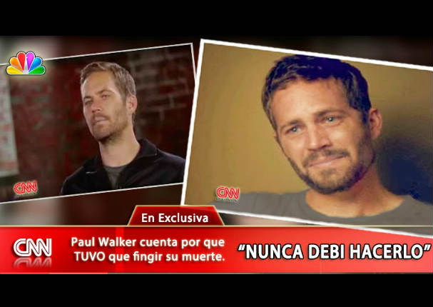 Se genera polémica tras falsa  entrevista donde Paul Walker 'acepta estar vivo'