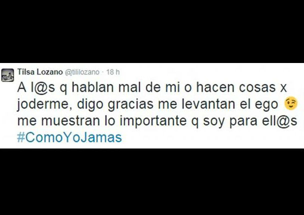 ¿Tilsa Lozano arremetió contra Magaly Medina vía Twitter? (FOTOS/VIDEO)