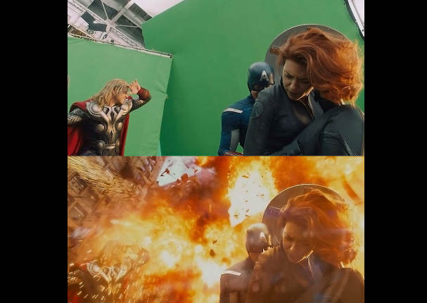 ¿Sabes cómo se ven las escenas de película sin efectos especiales? (FOTOS)