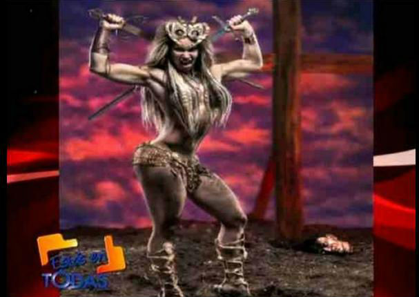 Melissa Loza se transformó en ‘Xena, la princesa guerrera’ (FOTOS/VIDEO)