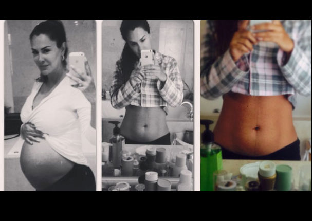 Mira cómo luce Ninel Conde doce días después de haber dado a luz a su segundo hijo (FOTOS)