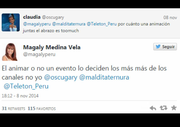 ¿Por qué Magaly Medina no estuvo en la Teletón?
