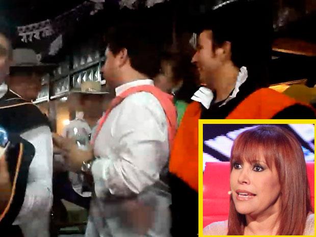 ¿Magaly Medina se pone celosa porque su expareja le canta a ‘Las Chicas Doradas’? (VIDEO)