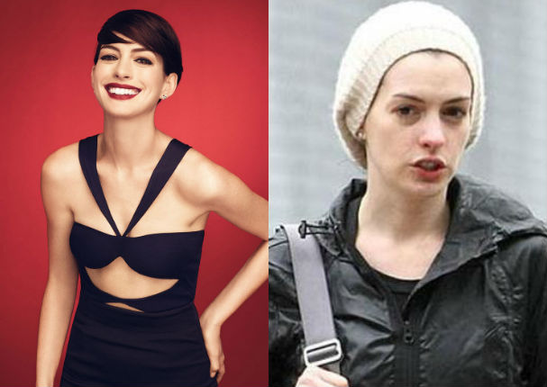 Mira cómo luce la actriz de hollywood Anne Hathaway sin maquillaje (FOTOS)