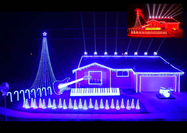 Luces navideñas se encienden al compás de la música de Star Wars (VIDEO)