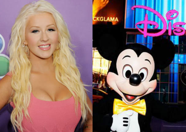 Christina Aguilera se peleó con Mickey Mouse en Disneylandia