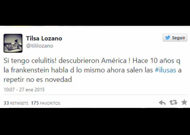 Difunden fotos de Tilsa Lozano con celulitis (FOTOS) Difunden fotos de Tilsa Lozano con celulitis (FOTOS)