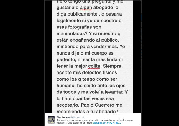 ¿Tilsa Lozano demandaría a Magaly Medina por difusión de sus fotos? ¿Tilsa Lozano demandaría a Magaly Medina por difusión de sus fotos?