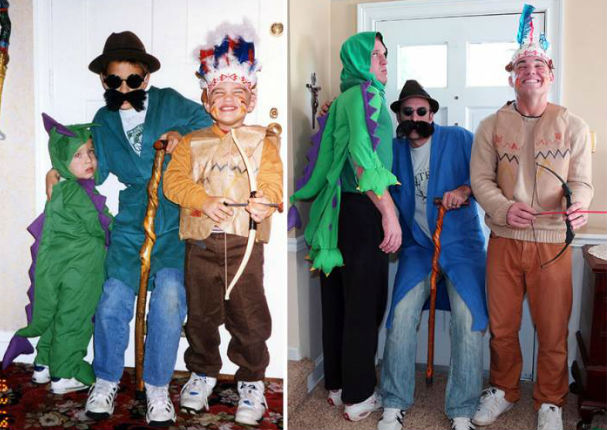 Tres hermanos dieron original regalo a su madre - FOTOS