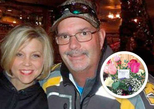 Mujer recibe flores de San Valentín de su esposo fallecido (FOTOS)