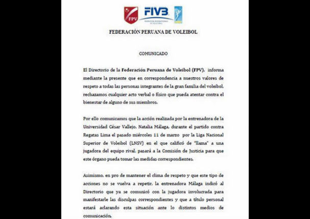 Natalia Málaga: Mira qué dijo la Federación de Voleibol  sobre el caso de racismo
