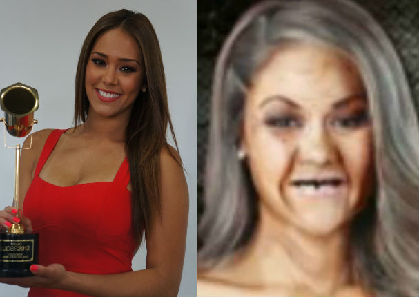 ¿Cómo lucirían Milett Figueroa, Patricio Parodi y otros figuras de la farándula cuando sean mayores?