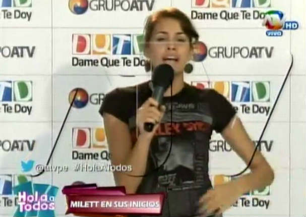 Mira la foto de Milett Figueroa cuando era 'flaquita' y quería cantar