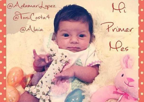 La hija de Adamari López cumplió un mes de vida (FOTOS)