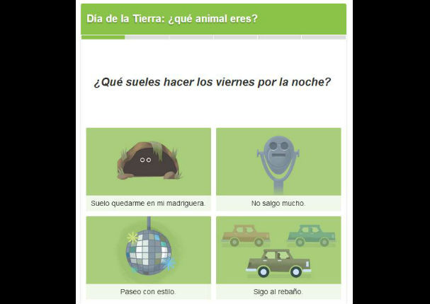 Google te dice qué animal eres con divertido doodle, por el Día de la Tierra
