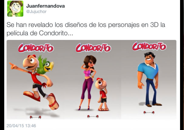 ‘Condorito’, filtraron imágenes de su debut cinematográfico en 3D (FOTOS)