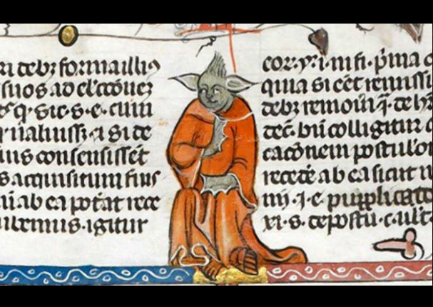 “Encuentran” al maestro Yoda en manuscrito de hace 715 años (FOTO)