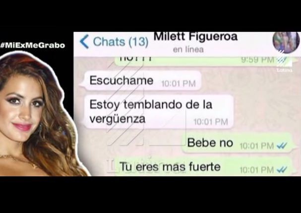 Así reaccionaron Milett Figueroa y su expareja al enterarse de video íntimo (FOTOS) Así reaccionaron Milett Figueroa y su expareja al enterarse de video íntimo (FOTOS)