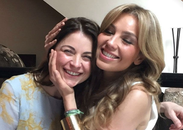 Mira cómo fue el reencuentro de Thalía con Ludwika Paleta (FOTOS)