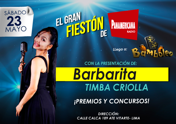 ¡Barbarita en el Gran Fiestón de Radio Panamericana!