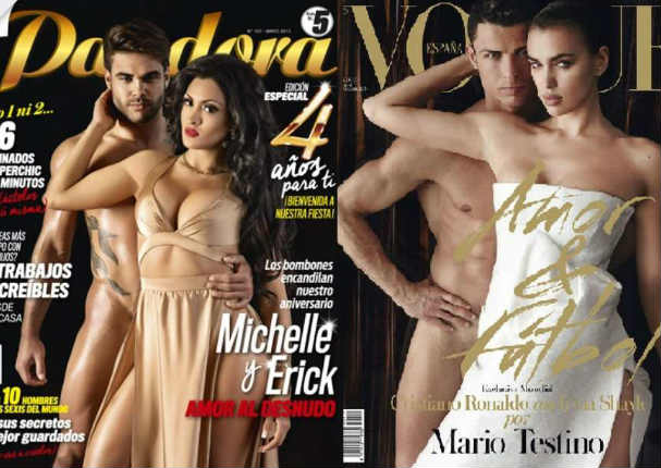 Michelle Soifer y Sabater recrean sexy foto de CR7 e Irina Shayk (FOTOS)