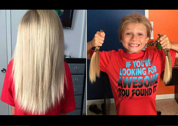 Soportó burlas por dos años para poder donar su cabello a niños con cáncer (FOTOS)
