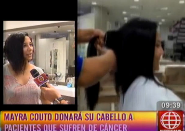 Mayra Couto dona su cabello para pacientes con cáncer