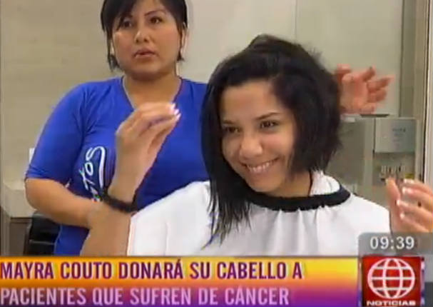 Mayra Couto dona su cabello para pacientes con cáncer